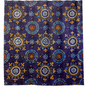 RAVENNA BYZANTINE MOSAICS,STARS,BLUE STARRY NIGHT