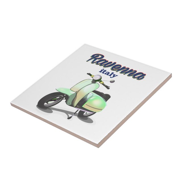 Ravenna Italy vintage Travel poster Tile (Side)