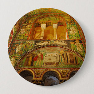 Ravenna mosaics 4 inch round button