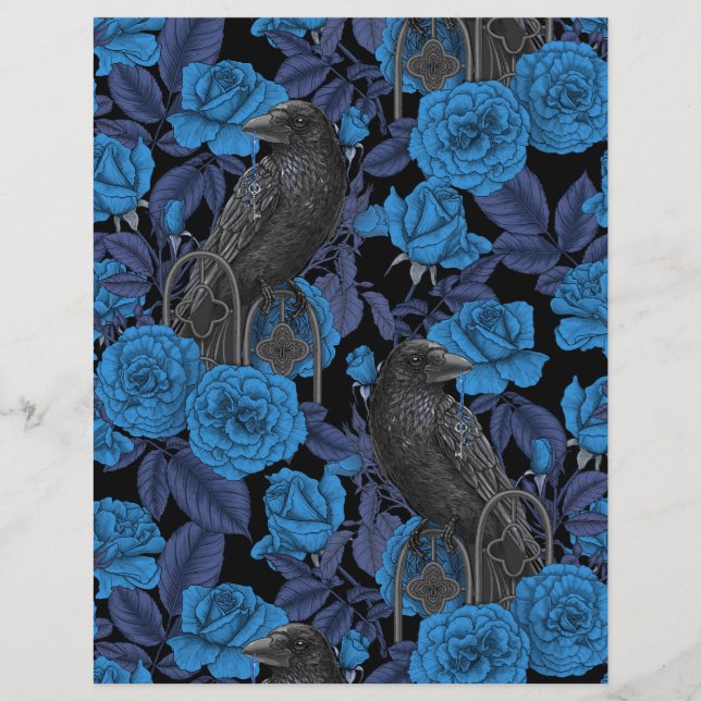 Ravens and  blue roses (Front)