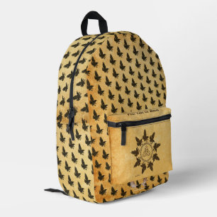 Ravens Circle Dance Printed Backpack