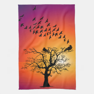 Ravens Crows Blackbirds Serviettes de cuisine