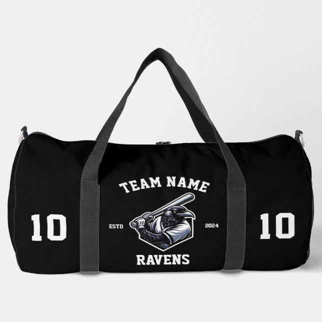 Ravens "Customizable" Baseball Duffle Bag (Front)