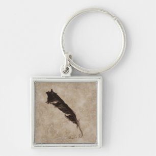 Raven's Feather Bird-lover Crow design Keychain