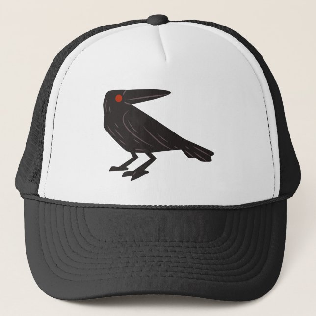 Raven's Gaze Trucker Hat (Front)