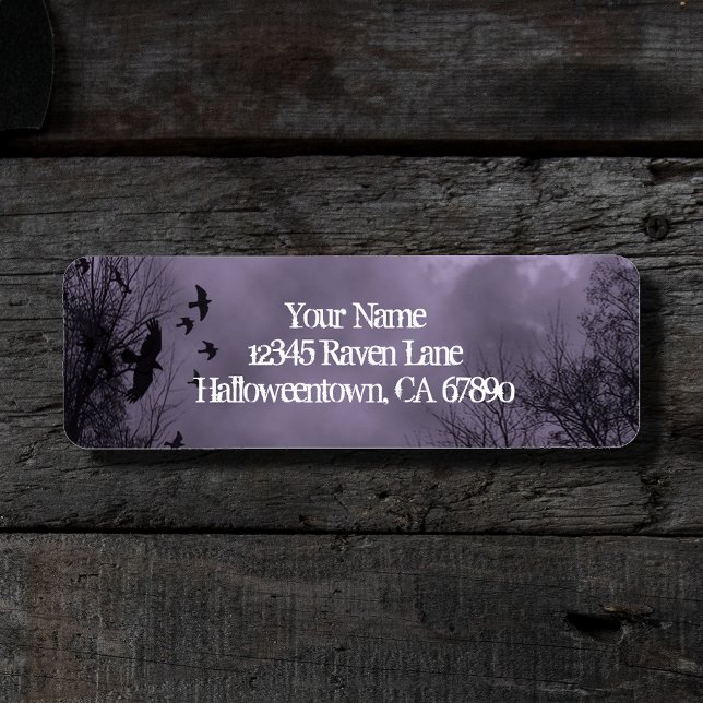 Ravens Haunted Sky Purple Mist Return Address (Creator Uploaded)