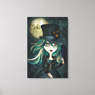 Raven's Moon Wrapped Canvas Wall Art