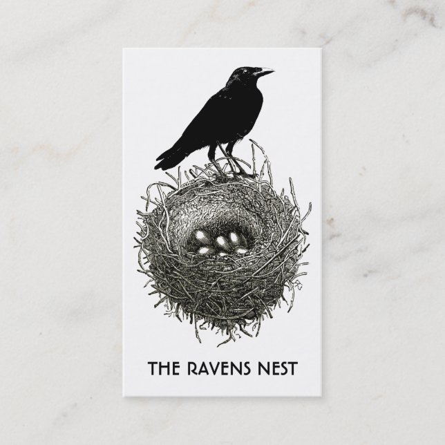 Raven's Nest Business Or Profile Cards (Front)