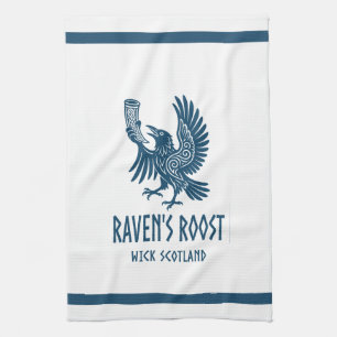 Raven's Roost Pub Wick Scotland Kitchen Towel