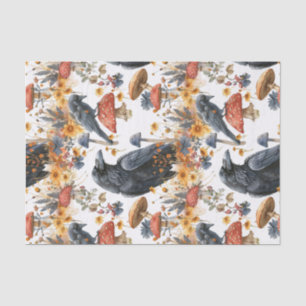 Ravens Toadstools Mushrooms Woodland Tissue Paper