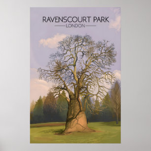 Ravenscourt Park London Travel Poster