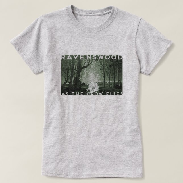 Ravenswood, West Virginia | As the Crow Flies T-Shirt (Design Front)