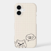 Ravi de vous voir : un design de chat parlant char