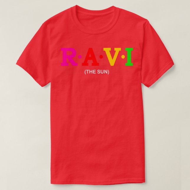 Ravi The Sun T-Shirt (Design Front)