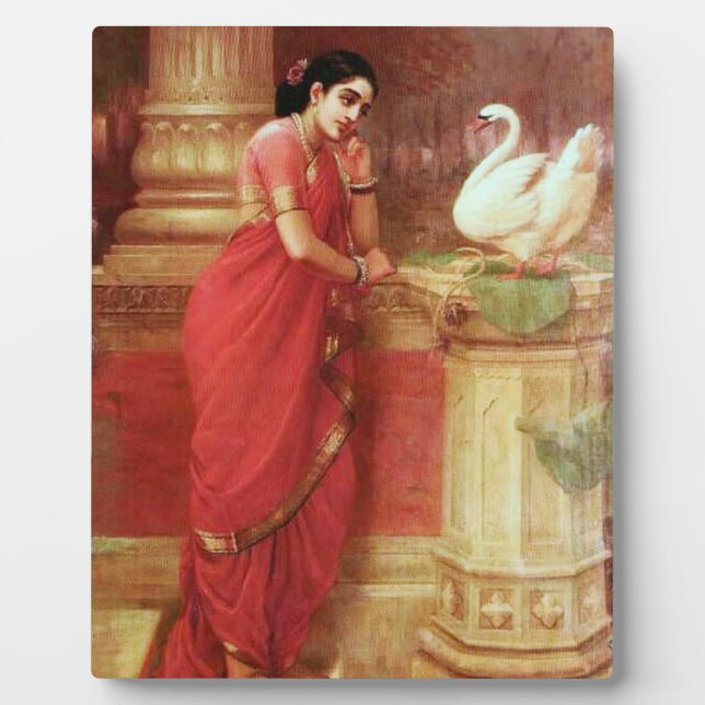 Ravi Varma Paintings-Hamsa Dhayamthi Plaque (Front)