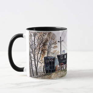 Ravilious - Caravans, fine art Mug