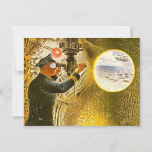 Ravilious - Commander of a Submarine Postcard