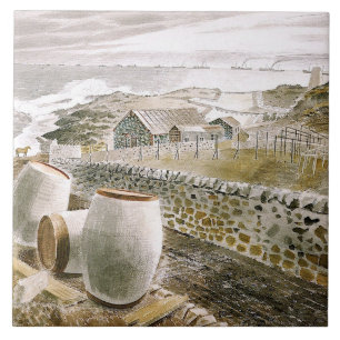 Ravilious - Convoy Passing an Island Tile