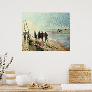 Ravilious - Dangerous Work at Low Tide, Poster