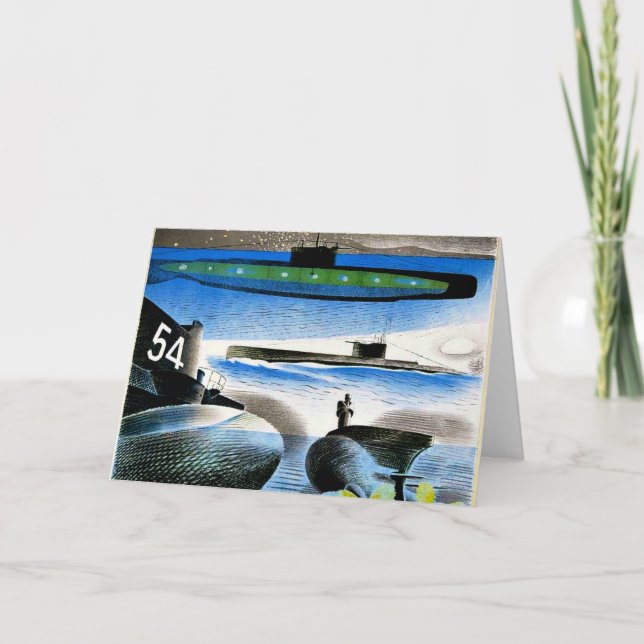 Ravilious - Different Aspect of Submarines, Card (Front)