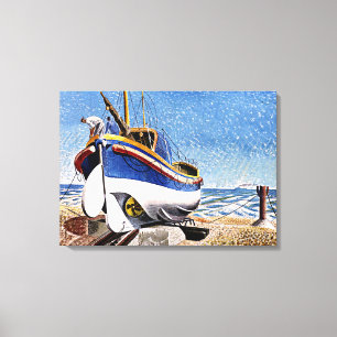 Ravilious - Lifeboat at Aldeburgh Canvas Print