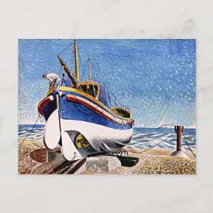 Ravilious - Lifeboat at Aldeburgh Postcard