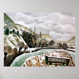 Ravilious - New Year Snow Poster