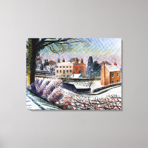 Ravilious - Vicarage in Winter, Canvas Print