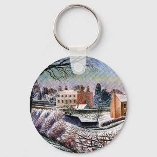 Ravilious - Vicarage in Winter,  Keychain