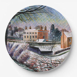 Ravilious - Vicarage in Winter, Paper Plate