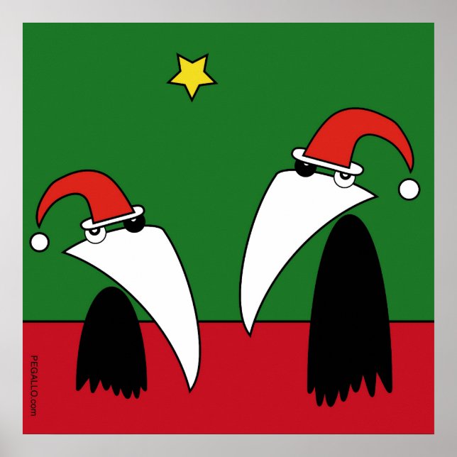 Raving Ravens - Xmas Groove Poster (Front)