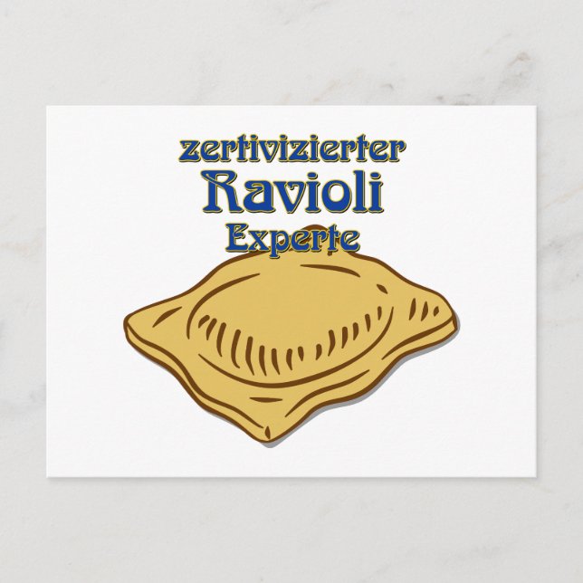Ravioli disguised postcard (Front)