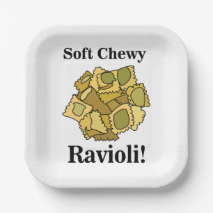 Ravioli Pasta Italian Food Party Paper Plate