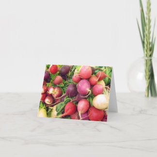 Ravishing Radishes Note Card
