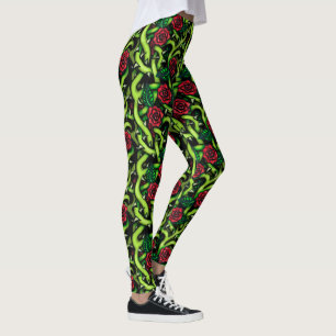 Ravishing Rose Vines Leggings