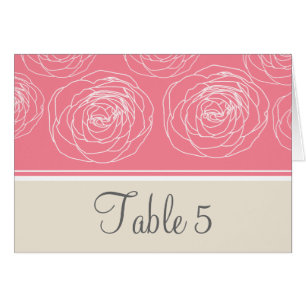 Ravishing Roses Elegant Table Card