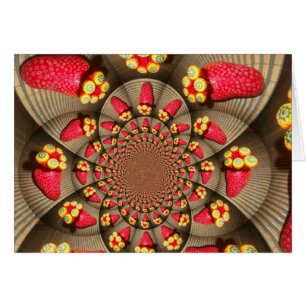 Ravissement rouge coloré : Caléidoscope de fraises