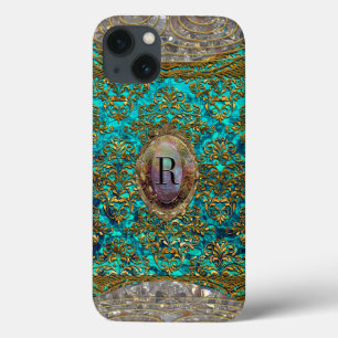Ravone Damask Baroque Monogram iPhone 13 Case