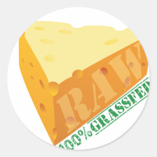 Raw Cheese Organic Planet Stickers