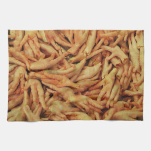 Raw Chicken Feet Kitchen Towel