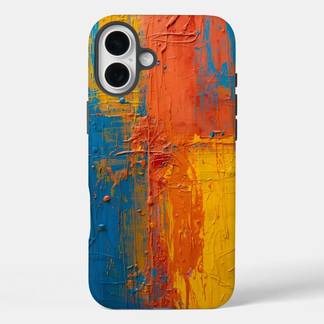 Raw Colour Rhythm – Modern Art Phone Cover (Back)