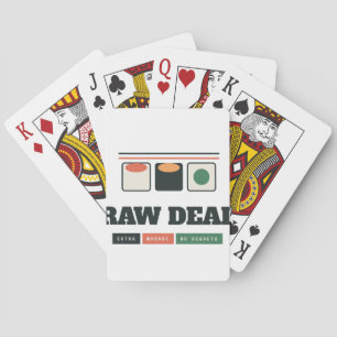 Raw Deal Vintage Western Humour Custom Playing Car Cards