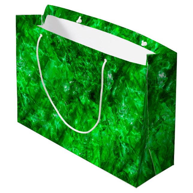 Raw Emerald Large Gift Bag (Back Angled)