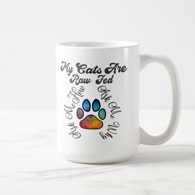 Raw Fed Cats  Coffee Mug (Right)