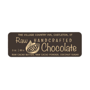 Raw Handcrafted Chocolate Gold Cacao Bean on Brown