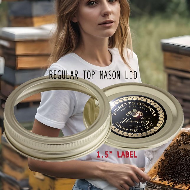 Raw Honey Gold Grunge Honeycomb Border with Bee Classic Round Sticker (Creator Uploaded)