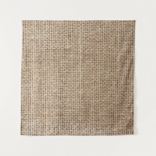 Raw linen texture tapestry