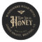 Raw Local Honey Custom Label with Bee on Black