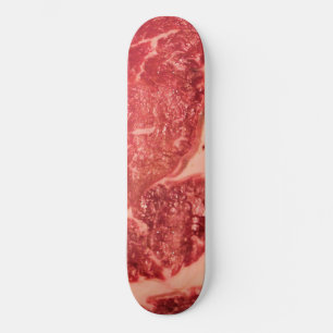 Raw Meat Ribeye Steak Skateboard
