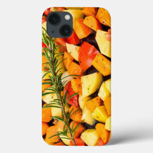 Raw Potatoes, carrots and tomatoes iPhone 13 Case